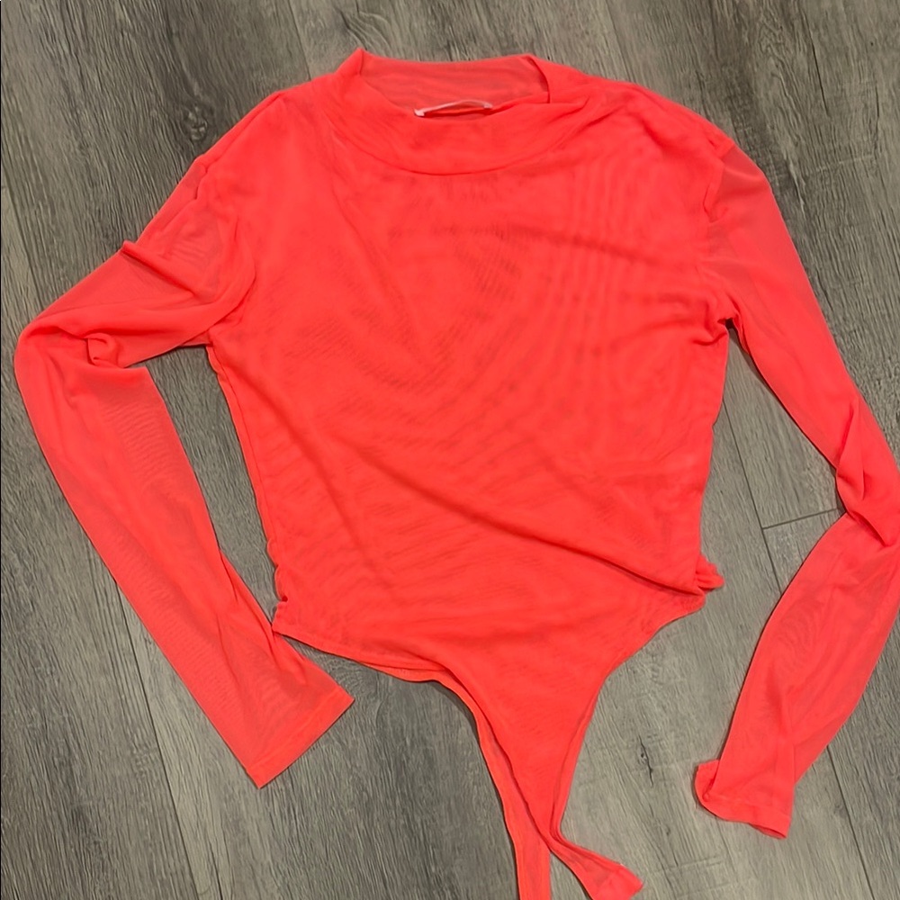 Women's Coral Long Sleeve Top